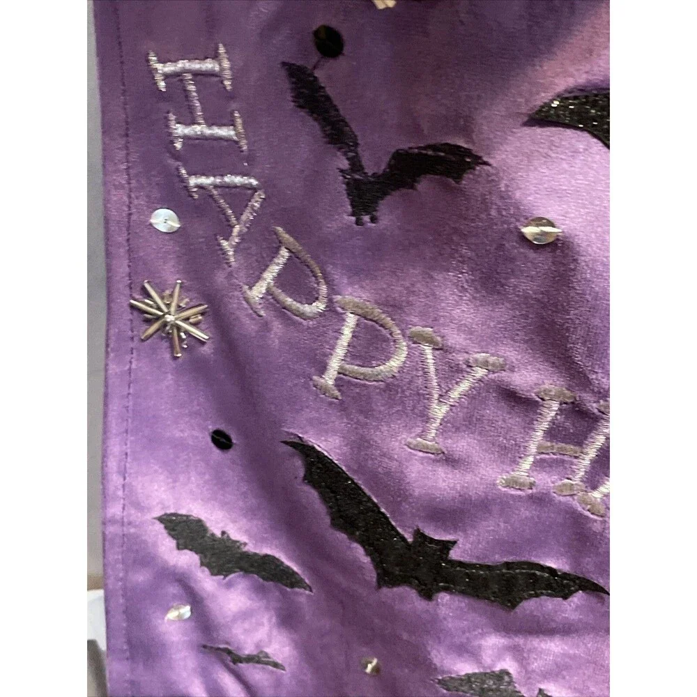 3D Witch Legs & Broom Halloween Table Runner 14”x72